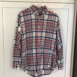 Vineyard Vines Plaid Cotton Button Down Size Small